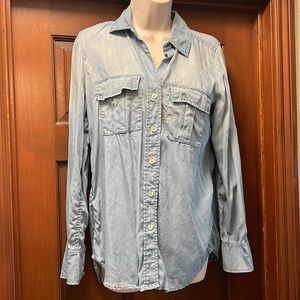 White House Black Market Denim Top